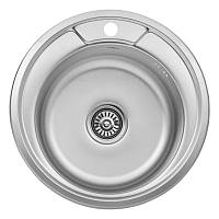 Кухонна мийка Kroner KRP Dekor-490 0.8 мм-180