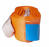 Буксувальний трос 2 т, 6 метрів, петля-петля, для легкових автомобілів, ремінь для буксирування, поліестеровий., фото 7