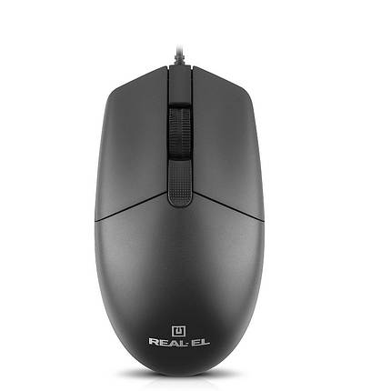 Миша REAL-EL RM-210 Black (EL123200036), фото 1