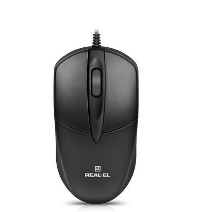 Миша REAL-EL RM-214 Black (EL123200039), фото 1