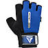 Рукавички для фітнесу RDX W1 HALF BLUE-L, фото 4