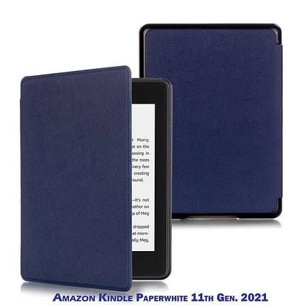 Чехол книжка BeCover PU Smart для электронной книги Amazon Kindle Paperwhite 11th Gen. 2021 Deep Blue (707203), фото 1