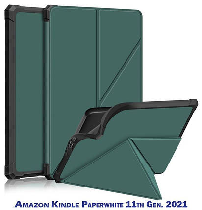 Чехол книжка BeCover PU Ultra Slim Origami для электронной книги Amazon Kindle Paperwhite 11th Gen. 2021 Dark, фото 1