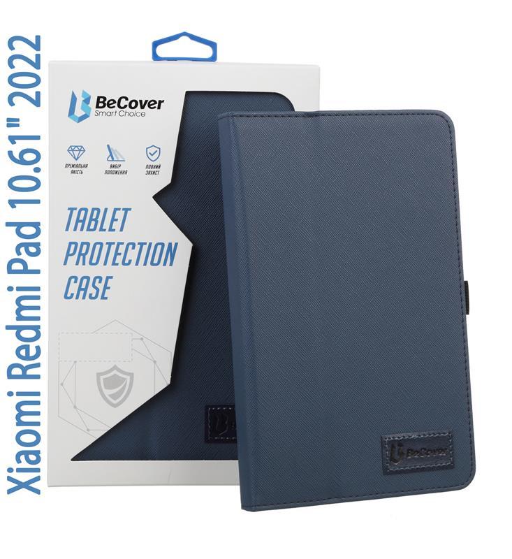 Чехол книжка BeCover PU Slimbook для Xiaomi Redmi Pad 2022 10.61" Deep Blue (708342)