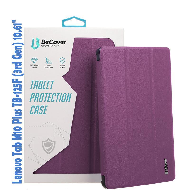 Чехол книжка BeCover PU Smart для Lenovo Tab M10 Plus TB-125F (3rd Gen)/K10 Pro TB-226 10.61" Purple (708305)