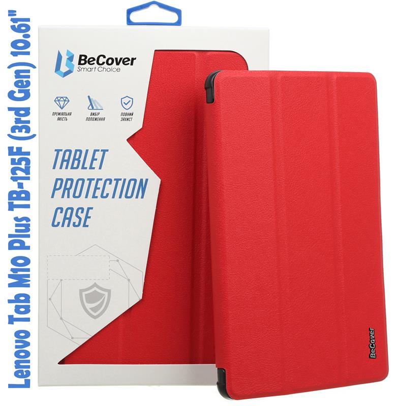 Чехол книжка BeCover PU Smart для Lenovo Tab M10 Plus TB-125F (3rd Gen)/K10 Pro TB-226 10.61" Red (708306)