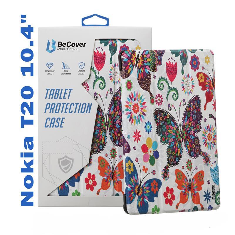 Чехол книжка BeCover PU Smart для Nokia T20 10.4" Butterfly (708053)