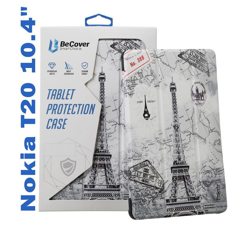 Чехол книжка BeCover PU Smart для Nokia T20 10.4" Paris (708059)