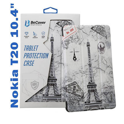 Чехол книжка BeCover PU Smart для Nokia T20 10.4" Paris (708059), фото 1