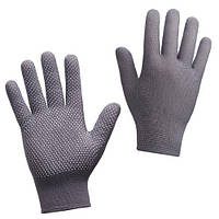 Рукавички нейлон із мікроточкою сірий розмір L