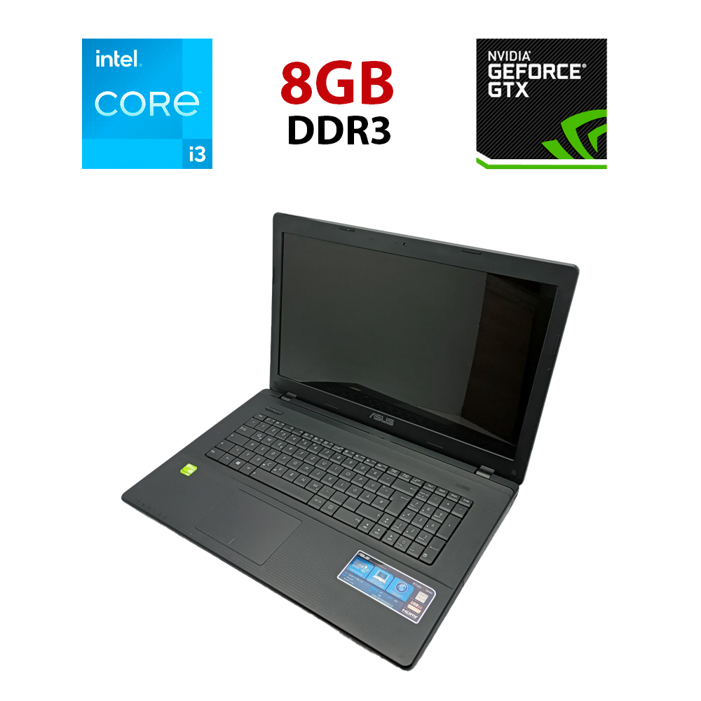 Ноутбук Asus X75VB/ 17.3" (1600x900)/ Core i3-3110M/ 8 GB RAM/ 500 GB HDD/ GeForce GT 720M 2GB