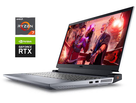 Ігровий ноутбук Dell G15 5525/ 15.6" (1920x1080)/ Ryzen 7 6800H/ 16 GB RAM/ 512 GB SSD/ GeForce RTX 3050 4GB, фото 1