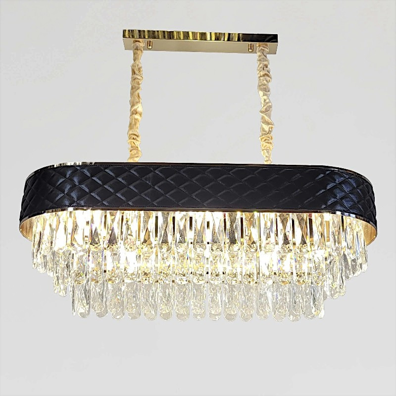 Овальна кришталева люстра Art 88205/80*35BK, фото 1