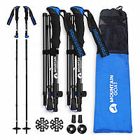 Трекінгові палиці Mountain Goat Pro+ 43-130 см Black/Blue (P-5907739318244)