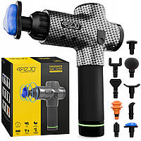 Ручний перкусійний масажер 4FIZJO Massage Gun Ultra Cool Edition 100 Вт масажний пістолет (P-5905973401470)