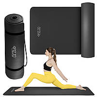 Килимок (мат) спортивний 4FIZJO NBR 180 x 60 x 1.5 см для йоги та фітнесу Black (P-5907222931592)