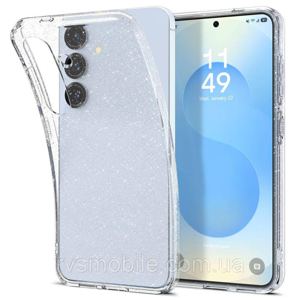 Чохол Spigen для Samsung Galaxy S25 Plus - Liquid Crystal Glitter, Crystal Quartz (ACS08976)
