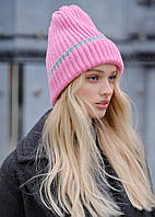 Жіноча Шапка Стаф Рожева Базова Зимова Staff 2 Pink Line Ador