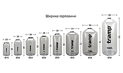 Гермомішок TRAMP PVC transparent 50л UTRA-107