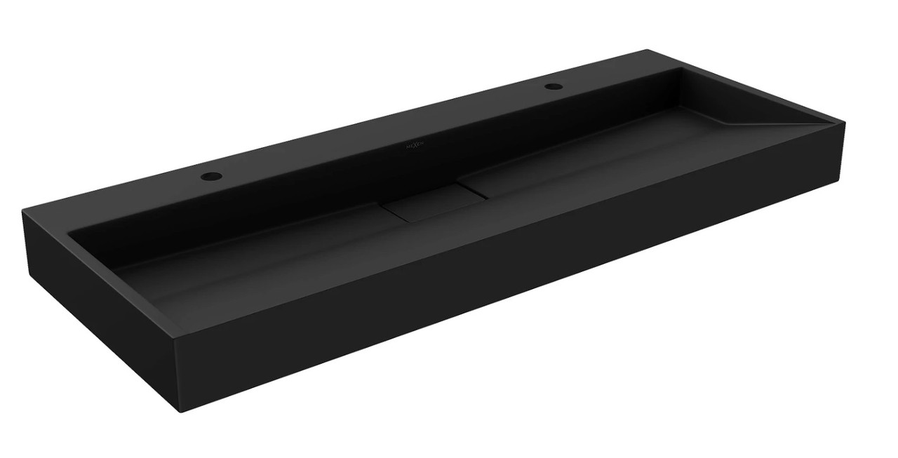 Умивальник (раковина) MEXEN AVA 100 BLACK MATT 2/O накладний підвісний