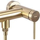 Змішувач для ванни та душу REA FOSS BRUSHED GOLD настінний без виливу, фото 5