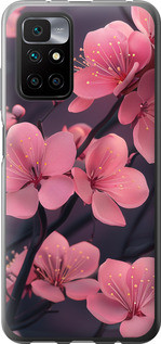 Чехол на Xiaomi Redmi 10 Пурпурная сакура "6075u-2488-5939"