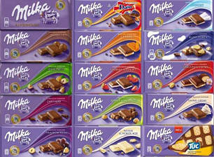 Milka Шоколад, цукерки, шоколадні яйця