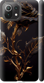 Чехол на Xiaomi Mi 11 Lite Роза 3 "5552m-2281-5939"