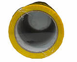 Скотч пакувальний жовтий 45 мкм 45 мм*100 м — клейка стрічка, широкий канцелярський скотч для паковання та декору, фото 6