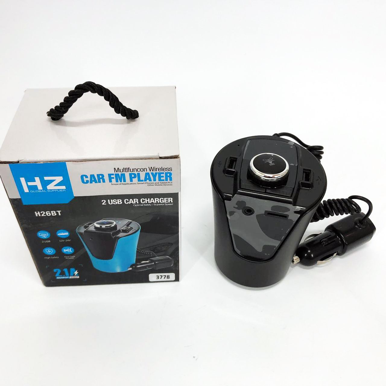 FM трансмітер H26+BT BX6, FM модулятор, Пристрій для музики в авто, Mp3 bluetooth usb XS-291 fm модуль