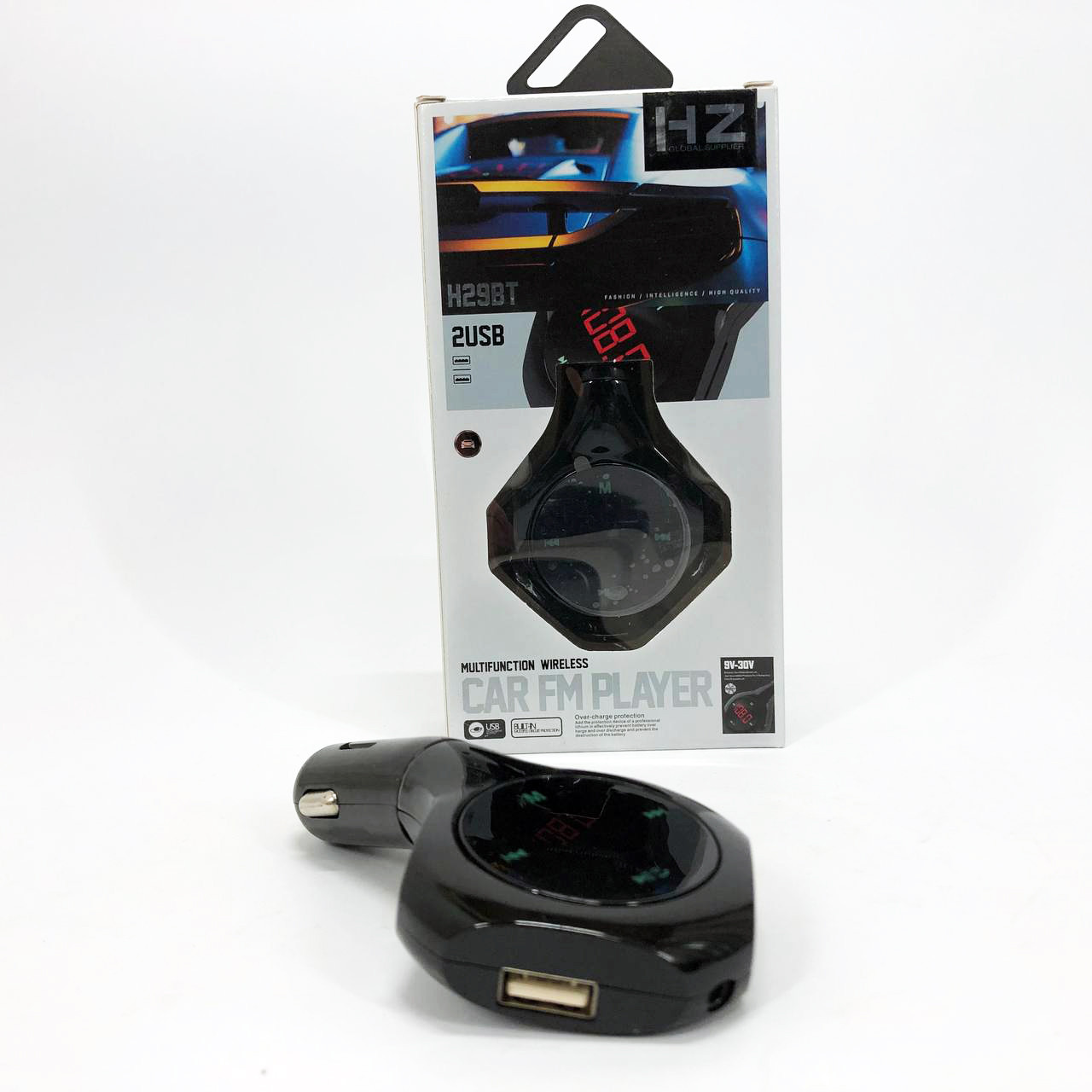 Устройство для музыки в авто H29 BT, Адаптер для музыки в автомобиле, Блютуз фм трансмиттер ZK-65, фото 1