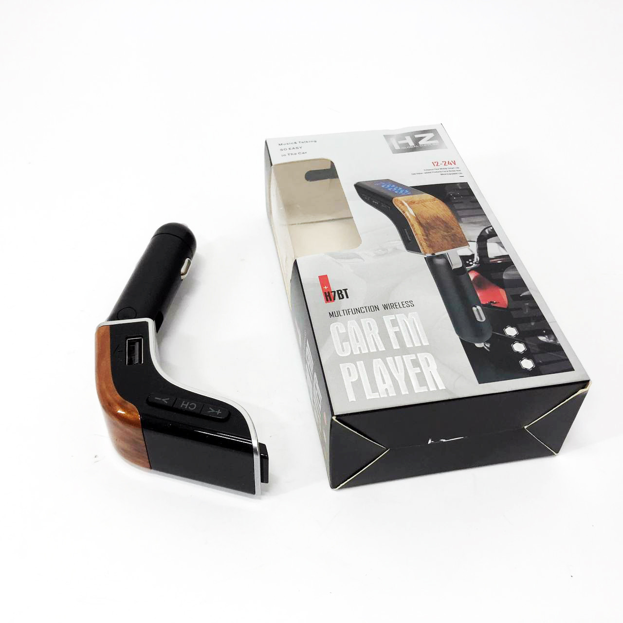 Bluetooth модуль для машини H7 BT, Адаптер в прикурювач для музики, Fm трансмітер в машину XO-18, фото 1