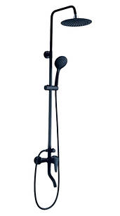 Душова колона зі змішувачем з термопластику AMIX Rain 009-J BLACK