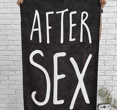 Рушник великий великий з принтом After sex towel, 110х70 см