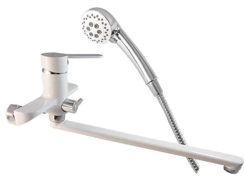 

F2241 Смеситель для ванны длинный гусак белый/хром Ø35 FRAP 1/10