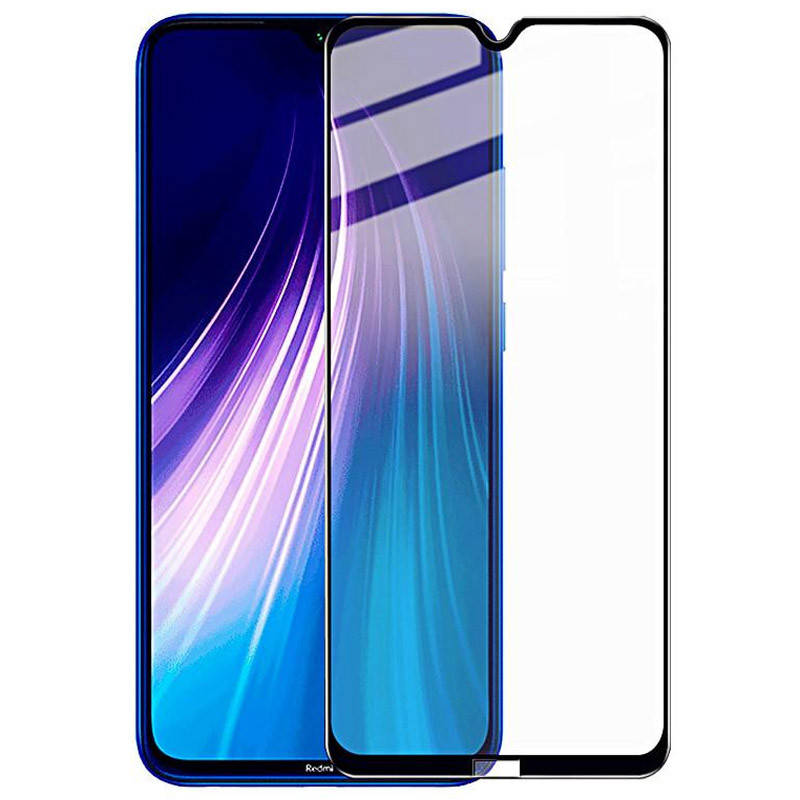

Защитное Стекло для Xiaomi Redmi Note 8 / Note 8 2021, Черный