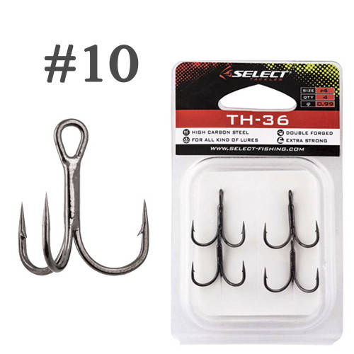 

Крючок Тройник Select TH-36 #10, 6 шт/уп