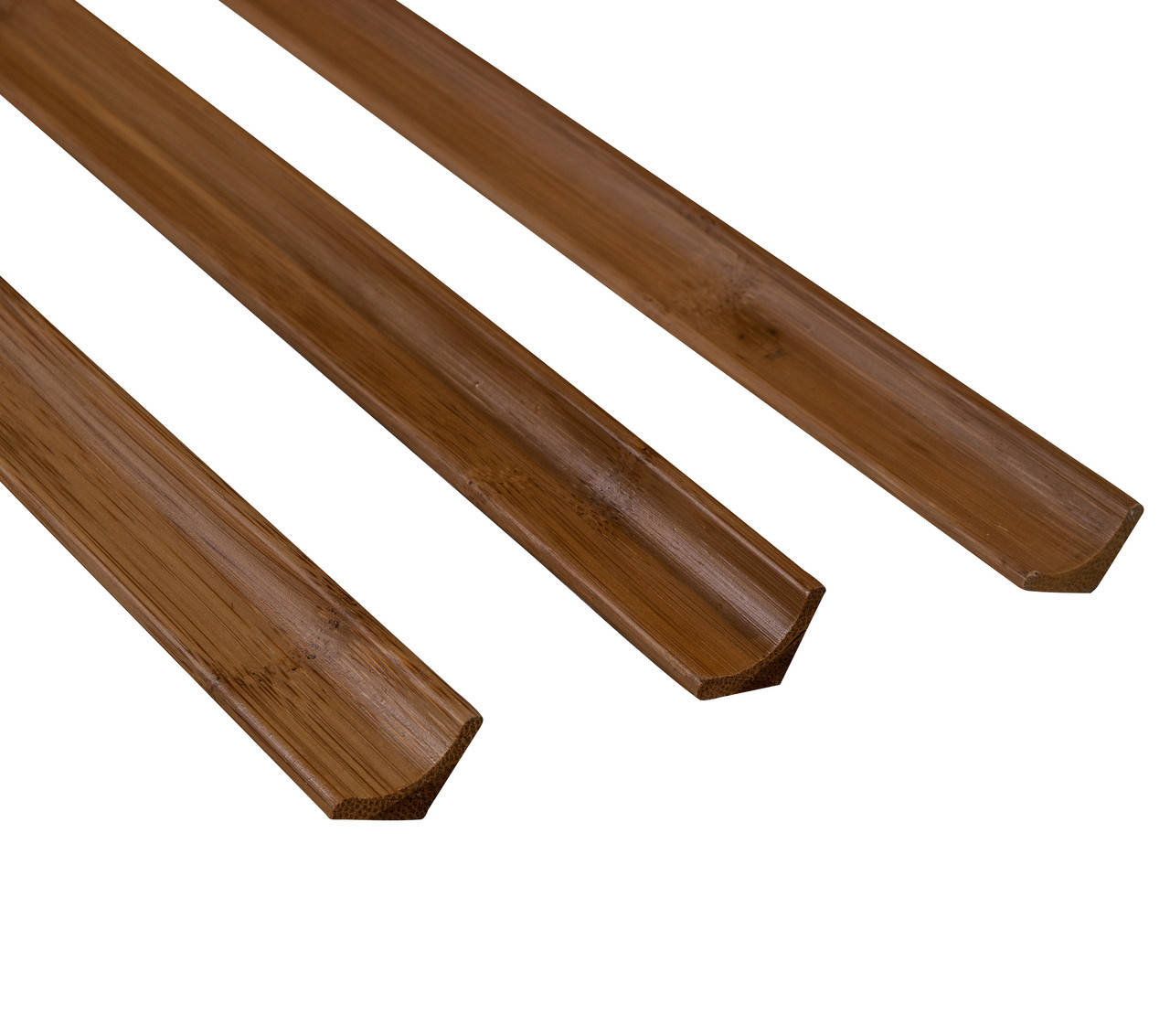 

Бамбуковый молдинг "угловой внутренний/плинтус", темный