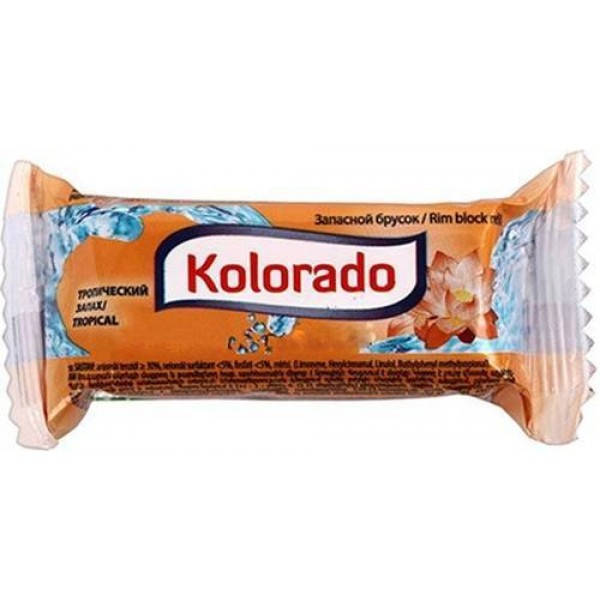 

Освежитель для унитаза Kolorado туалетный брусок запасной тропический, 40 г