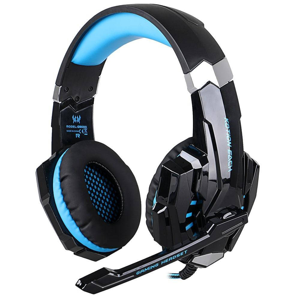 

Наушники KOTION EACH Gaming with LED G9000 Aux USB black/blue