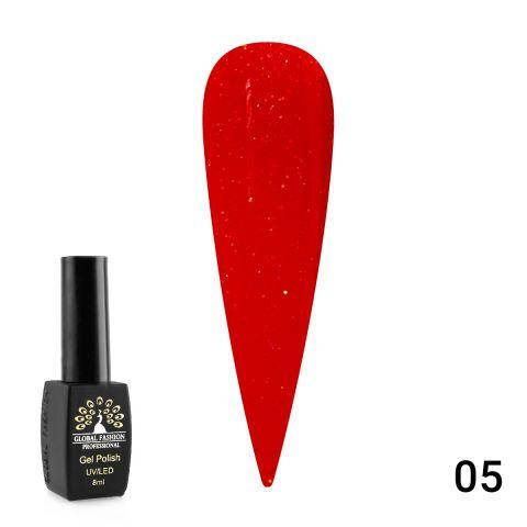 

Гель лак OPAL Global Fashion 05, 8 мл (ягодно-красный)