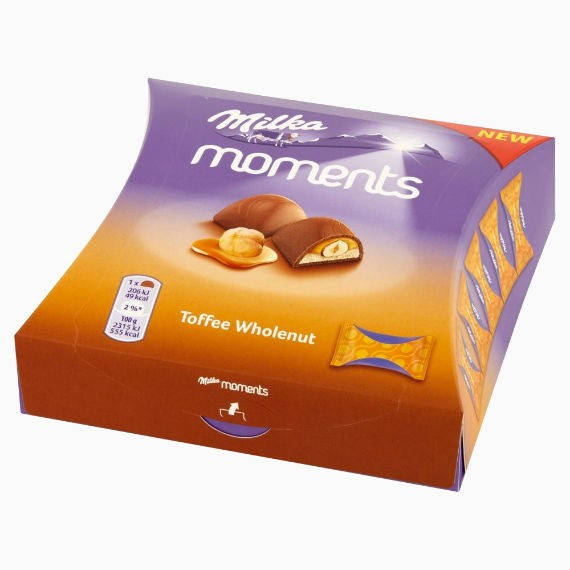 

Milka Moments Toffee Wholenut 97 g