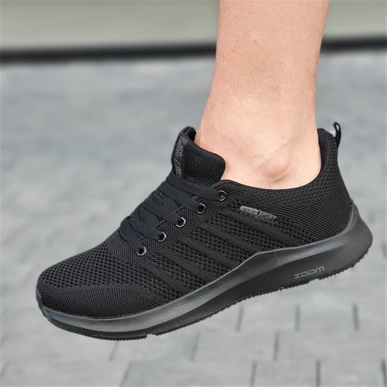 

Кроссовки мужские черные демисезон (Код: 1801), Черный