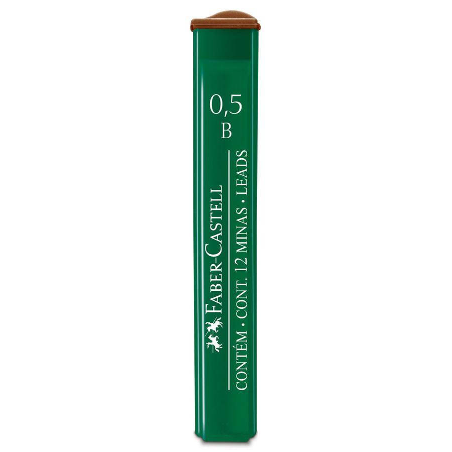 

Грифель 0,5 мм B 12 штук в пенале Faber-Castell 9125