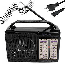 Переносне радіо на батарейках GOLON RX-607, FM, AM, SW / Потужна колонка