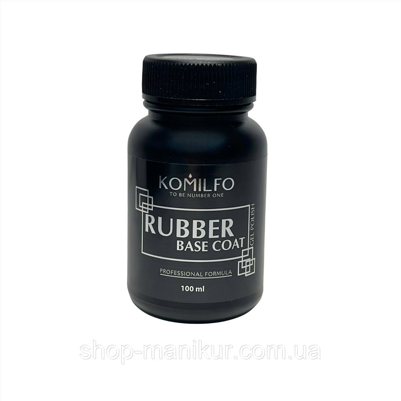 KOMILFO RUBBER BASE COAT — КАУКОВА БАЗА ДЛЯ ГЕЛЬ-ЛАКУ БЕЗ ПЕНЗЛИКА, 100 МЛ, фото 1