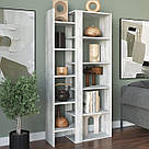 Стелаж для книг і декоративних елементів з ЛДСП в офіс Книжкова полиця роздільник простору кімнати, фото 2