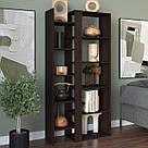 Стелаж для книг і декоративних елементів з ЛДСП в офіс Книжкова полиця роздільник простору кімнати, фото 3