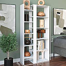 Стелаж для книг і декоративних елементів з ЛДСП в офіс Книжкова полиця роздільник простору кімнати, фото 6