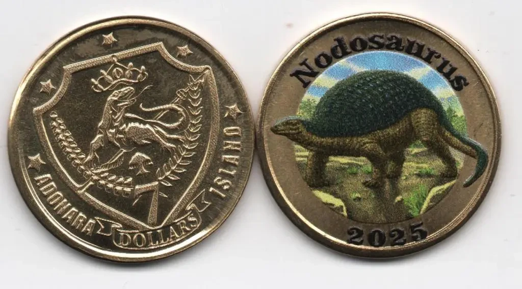 Адонара 7 долларів 2025 динозавр NODOSAURUS
